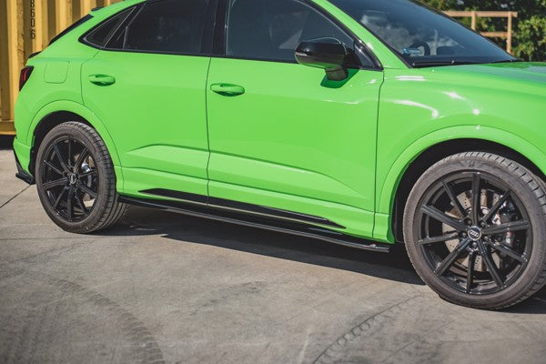 Maxton Side Skirts Diffusers Audi RSq3 F3 - Gloss Black