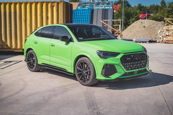 Maxton Side Skirts Diffusers Audi RSq3 F3 - Gloss Black