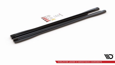 Maxton Side Skirts Diffusers Audi RSq3 F3 - Gloss Black