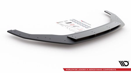 Maxton Racing Durability Front Splitter VW Golf 7 R / R-Line Facelift - Black