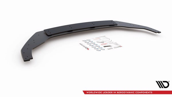 Maxton Racing Durability Front Splitter VW Golf 7 R / R-Line Facelift - Black