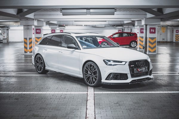Maxton Side Skirts Diffusers V.2 Audi RS6 C7 - Gloss Black