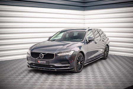 Maxton Front Splitter V.2 Volvo V90 Mk2 - Gloss Black
