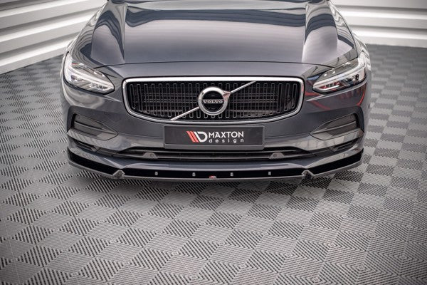 Maxton Front Splitter V.2 Volvo V90 Mk2 - Gloss Black