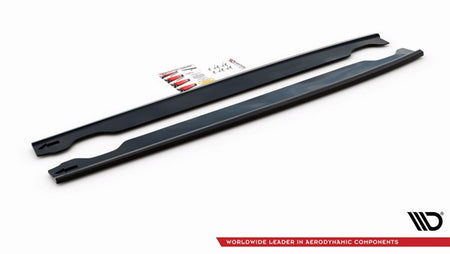 Maxton Side Skirts Diffusers Hyundai I20 N Mk3 - Gloss Black