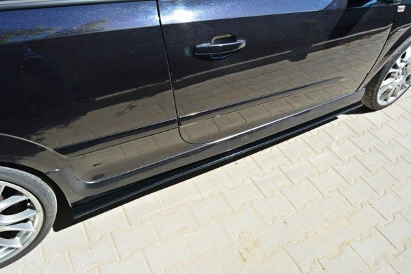 Maxton Side Skirts Diffusers Opel Astra H (For Opc / Vxr) - Gloss Black