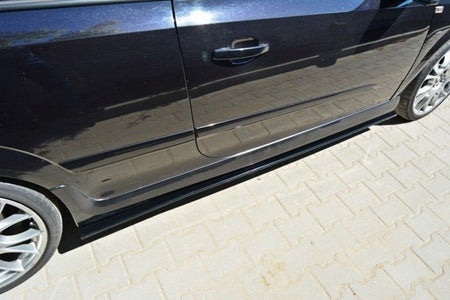Maxton Side Skirts Diffusers Opel Astra H (For Opc / Vxr) - Gloss Black