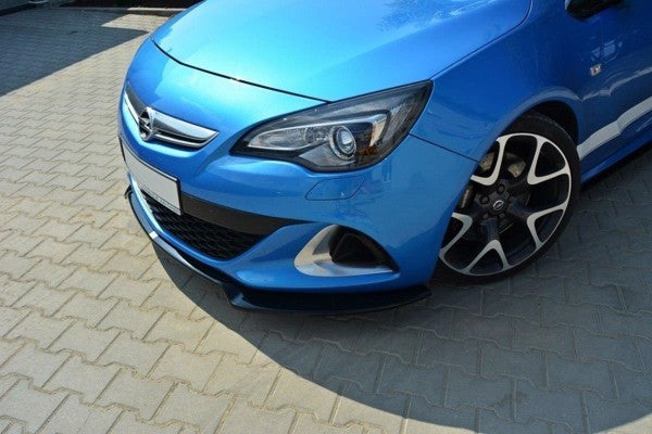 Maxton Front Splitter Opel Astra J Opc / Vxr V.2 - Gloss Black
