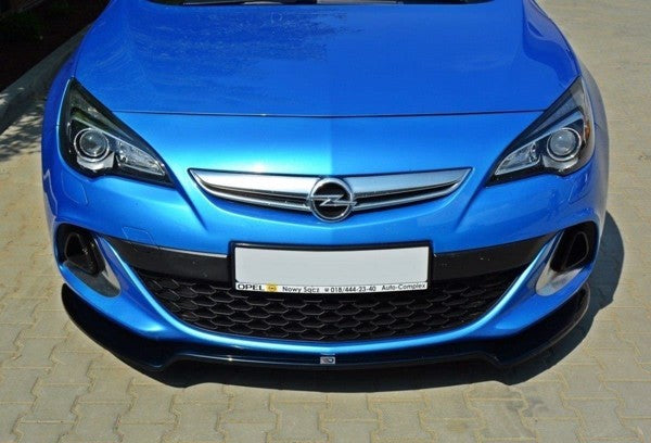 Maxton Front Splitter Opel Astra J Opc / Vxr V.2 - Gloss Black