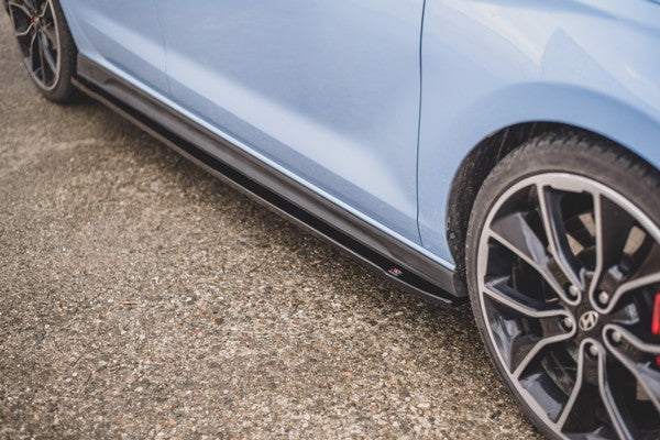 Maxton Side Skirts Diffusers V.4 Hyundai I30 N Mk3 / Mk3 Fl Hatchback/ Fastback - Gloss Black