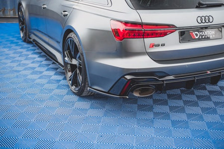 Maxton Rear Side Splitters V.2 Audi RS6 C8 / RS7 C8 - Gloss Black