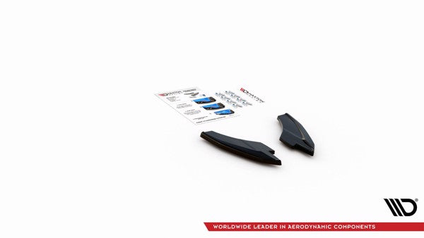 Maxton Rear Side Splitters V.2 Audi S3 Sportback 8Y - Gloss Black