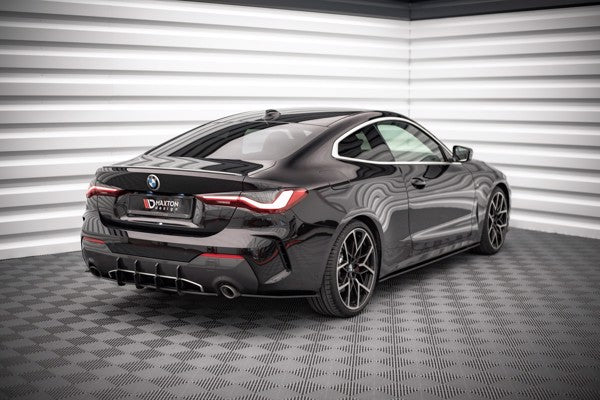 Maxton Street Pro Rear Side Splitters BMW 4 M-Pack G22 - Black