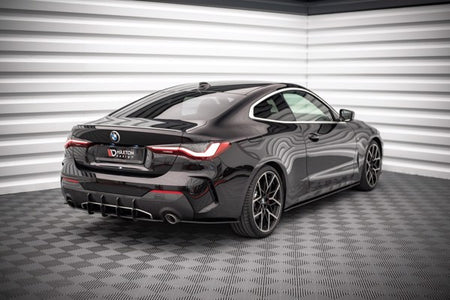 Maxton Street Pro Rear Side Splitters BMW 4 M-Pack G22 - Black