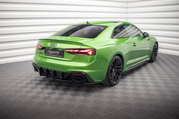 Maxton Street Pro Rear Side Splitters Audi RS5 F5 Facelift - Black