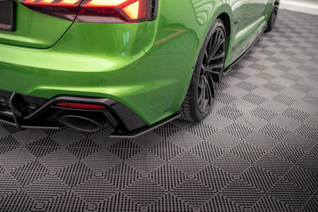 Maxton Street Pro Rear Side Splitters Audi RS5 F5 Facelift - Black