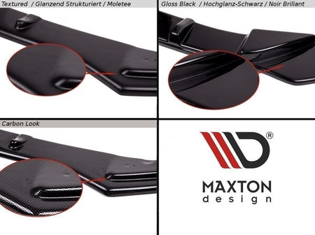 Maxton Front Splitter V.2 Audi R8 Mk.2 - Gloss Black