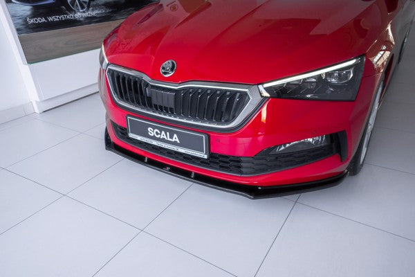 Maxton Front Splitter V.1 Skoda Scala - Gloss Black