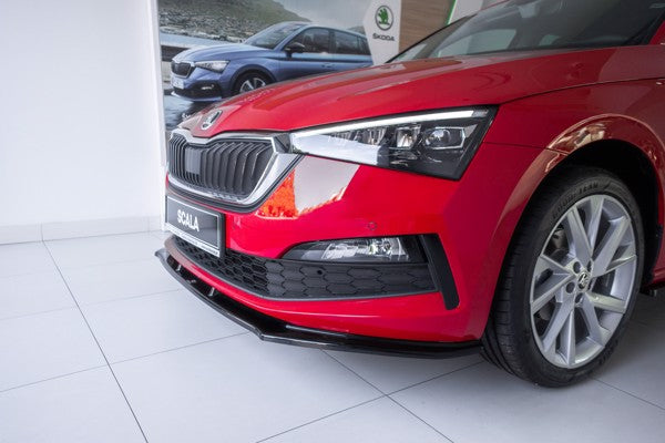 Maxton Front Splitter V.1 Skoda Scala - Gloss Black
