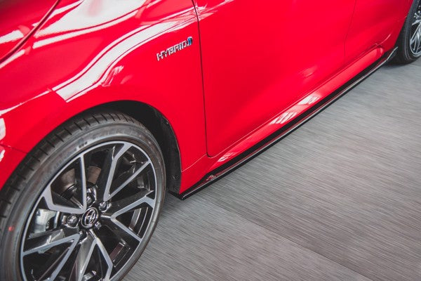 Maxton Side Skirts Diffusers Toyota Corolla Xii Hatchback - Gloss Black