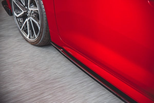 Maxton Side Skirts Diffusers Toyota Corolla Xii Hatchback - Gloss Black