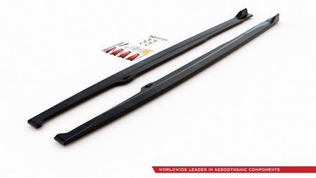 Maxton Side Skirts Diffusers Toyota Corolla Xii Hatchback - Gloss Black