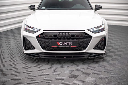 Maxton Front Splitter V.1 Audi RS6 C8 / RS7 C8 - Gloss Black