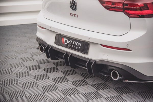 Maxton Racing Durability Rear Diffuser V.2 Volkswagen Golf 8 Gti  - Black