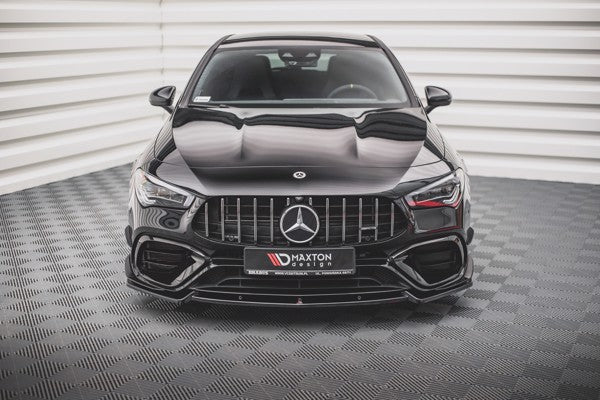Maxton Front Splitter V.2 Mercedes-Amg Cla 45 Aero C118 - Gloss Black