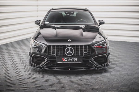 Maxton Front Splitter V.2 Mercedes-Amg Cla 45 Aero C118 - Gloss Black