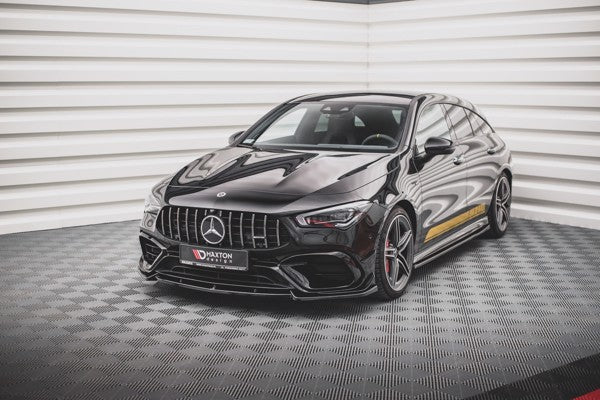Maxton Front Splitter V.2 Mercedes-Amg Cla 45 Aero C118 - Gloss Black