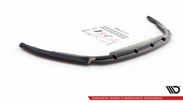 Maxton Front Splitter V.2 Renault Clio Mk5 - Gloss Black