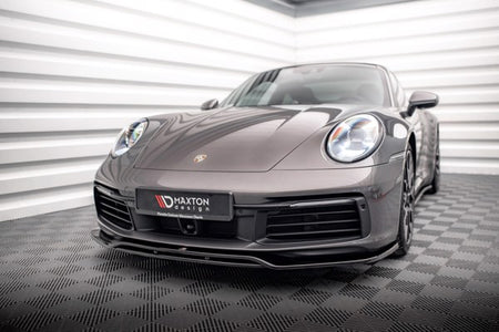 Maxton Front Splitter Porsche 911 Carrera 4S 992 - Gloss Black