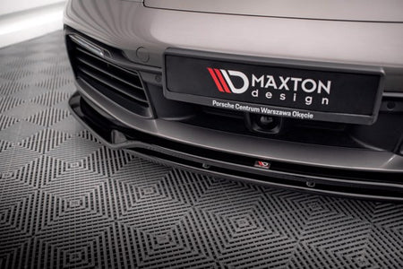 Maxton Front Splitter Porsche 911 Carrera 4S 992 - Gloss Black