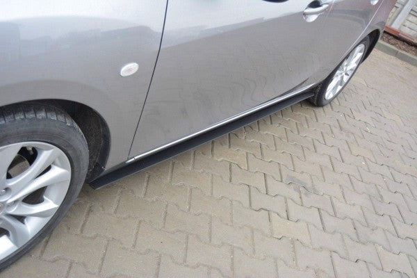 Maxton Racing Side Skirts Diffusers Mazda 3 Mk2 Sport (Preface)