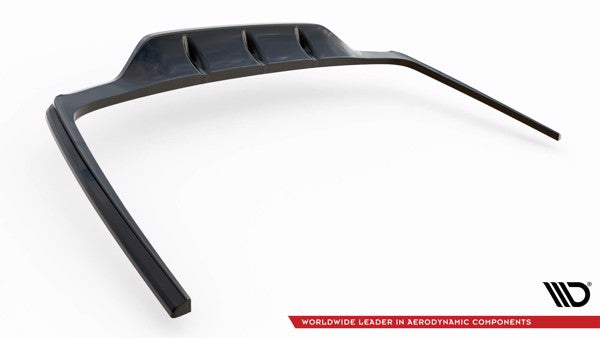Maxton Central Rear Splitter (With Vertical Bars) Mercedes-Benz S Amg-Line W223 - Gloss Black