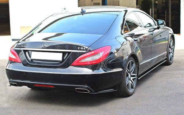 Maxton Side Skirts Diffusers Mercedes Cls C218 - Gloss Black