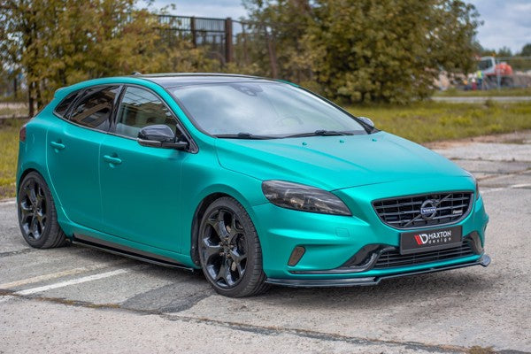 Maxton Front Splitter Volvo V40 R-Design - Gloss Black