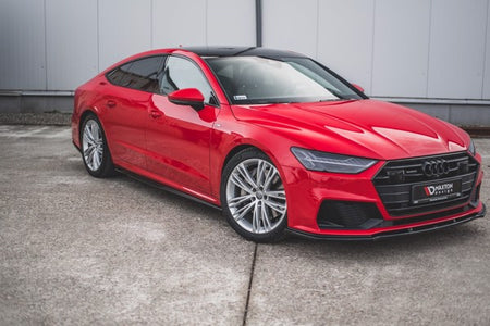 Maxton Side Skirts Diffusers Audi A7 C8 S-Line / S7 C8 - Gloss Black