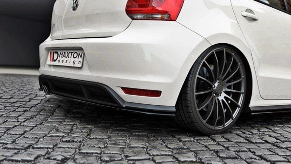 Maxton Rear Splitter VW Polo Mk5 Gti Facelift - Gloss Black
