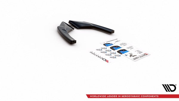 Maxton Rear Side Splitters Volkswagen Golf 8 Gti - Gloss Black