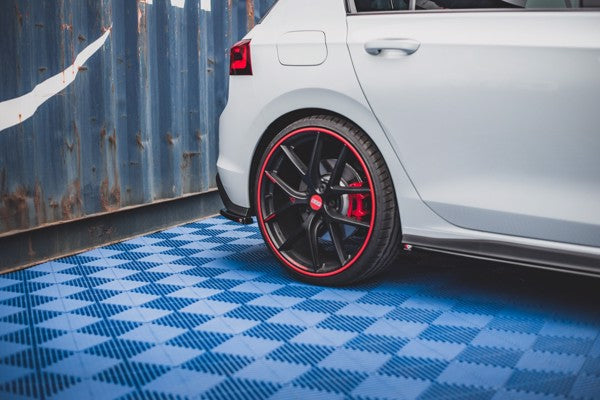 Maxton Rear Side Splitters Volkswagen Golf 8 Gti - Gloss Black