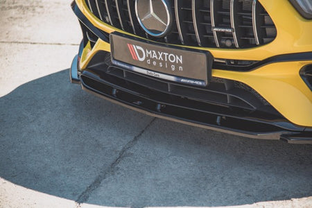Maxton Front Splitter V.2 Mercedes-Amg A 45 S W177 - Gloss Black