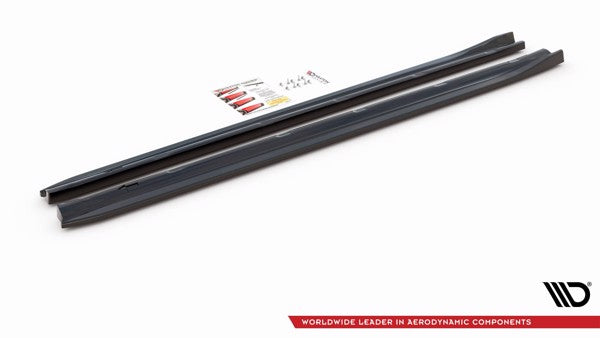 Maxton Side Skirts Diffusers Peugeot 308 Gt Mk2 Facelift - Gloss Black