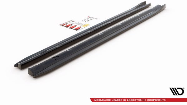 Maxton Side Skirts Diffusers Peugeot 308 Gt Mk2 Facelift - Gloss Black