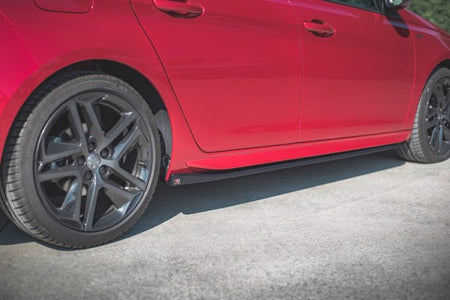 Maxton Side Skirts Diffusers Peugeot 308 Gt Mk2 Facelift - Gloss Black