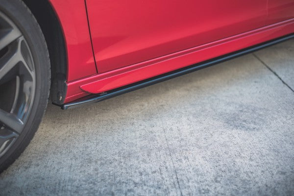 Maxton Side Skirts Diffusers Peugeot 308 Gt Mk2 Facelift - Gloss Black