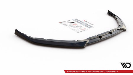 Maxton Front Splitter V.2 Peugeot 208 Mk2 - Gloss Black