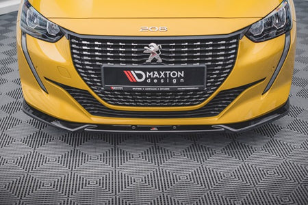 Maxton Front Splitter V.2 Peugeot 208 Mk2 - Gloss Black