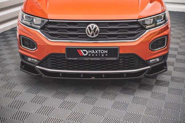 Maxton Front Splitter V.1 Volkswagen T-Roc Mk1 - Gloss Black